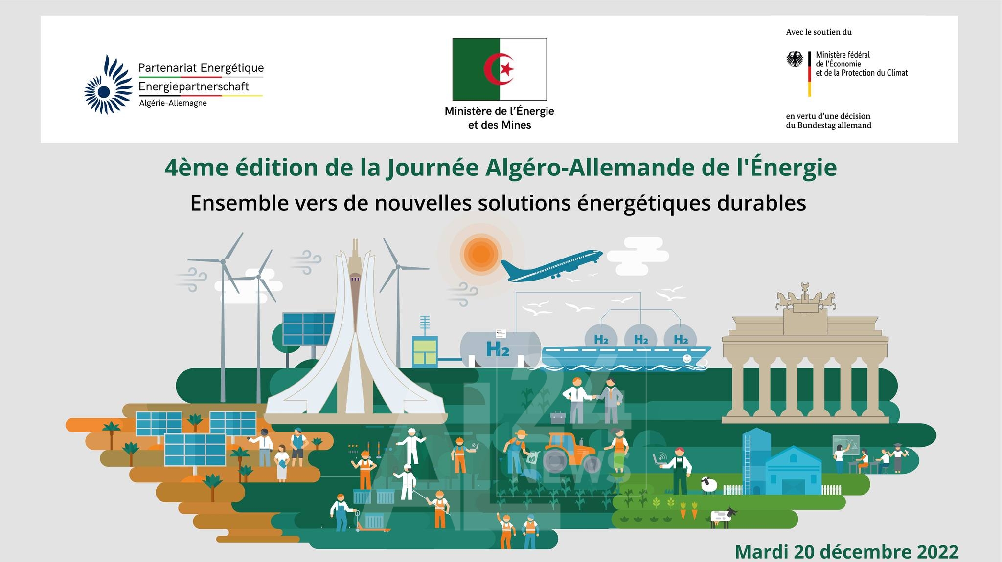 Organisation des vierten algerisch-deutschen Energietages, Dienstag, in Algier